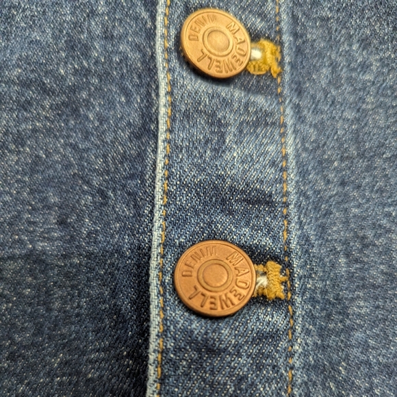 BNWT Madewell Button front Jean  skirt - sz 25 - Picture 8 of 10